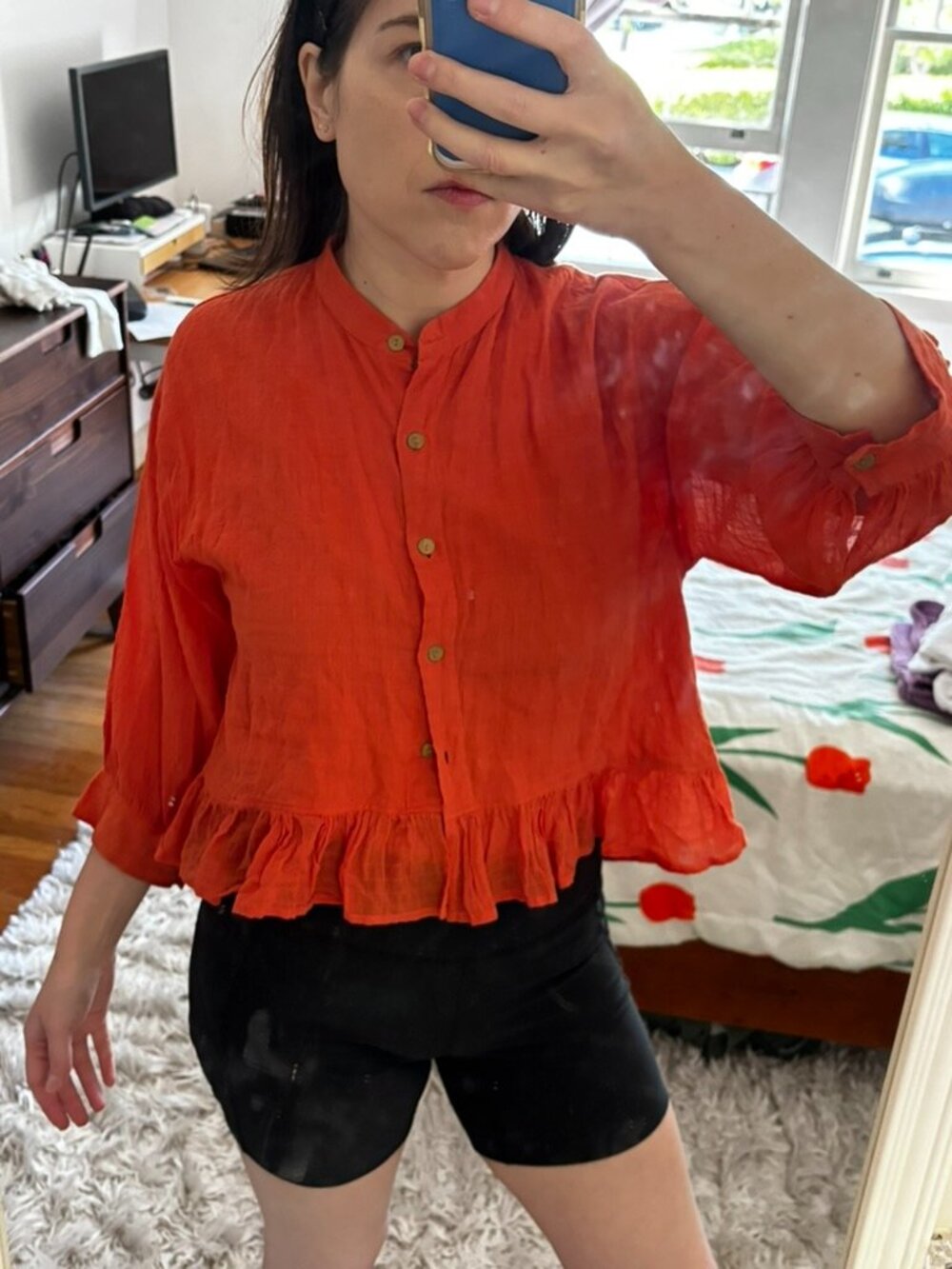 World of Crow The Scarlet Frill Top